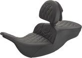 Roadsofa LS With Driver's Backrest Seat - 99-07 Touring FLHT/FLTR (Except FLHX) Seat Saddlemen