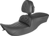 Roadsofa LS With Driver's Backrest Seat - 99-07 FLHR & 06-07 FLHX (Except FLHRS) Seat Saddlemen