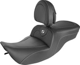Roadsofa CF With Driver's Backrest Seat - 99-07 FLHR & 06-07 FLHX (Except FLHRS) Seat Saddlemen