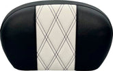 Sissy Bar Pad GT1 + HR1 Inlay, Dull Black Vinyl - 08+ Touring & 18+ Softail Sissy Bar Pads Le Pera Default Title
