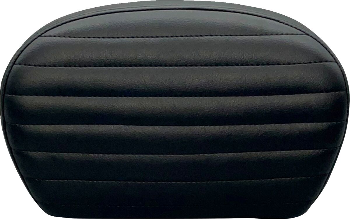 Sissy Bar Pad Pleated, Dull Black Vinyl - 08+ Touring & 18+ Softail Sissy Bar Pads Le Pera Default Title