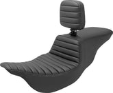 Tour Step-Up Front TR With Driver's Backrest Seat - 08+ Touring Seat Saddlemen