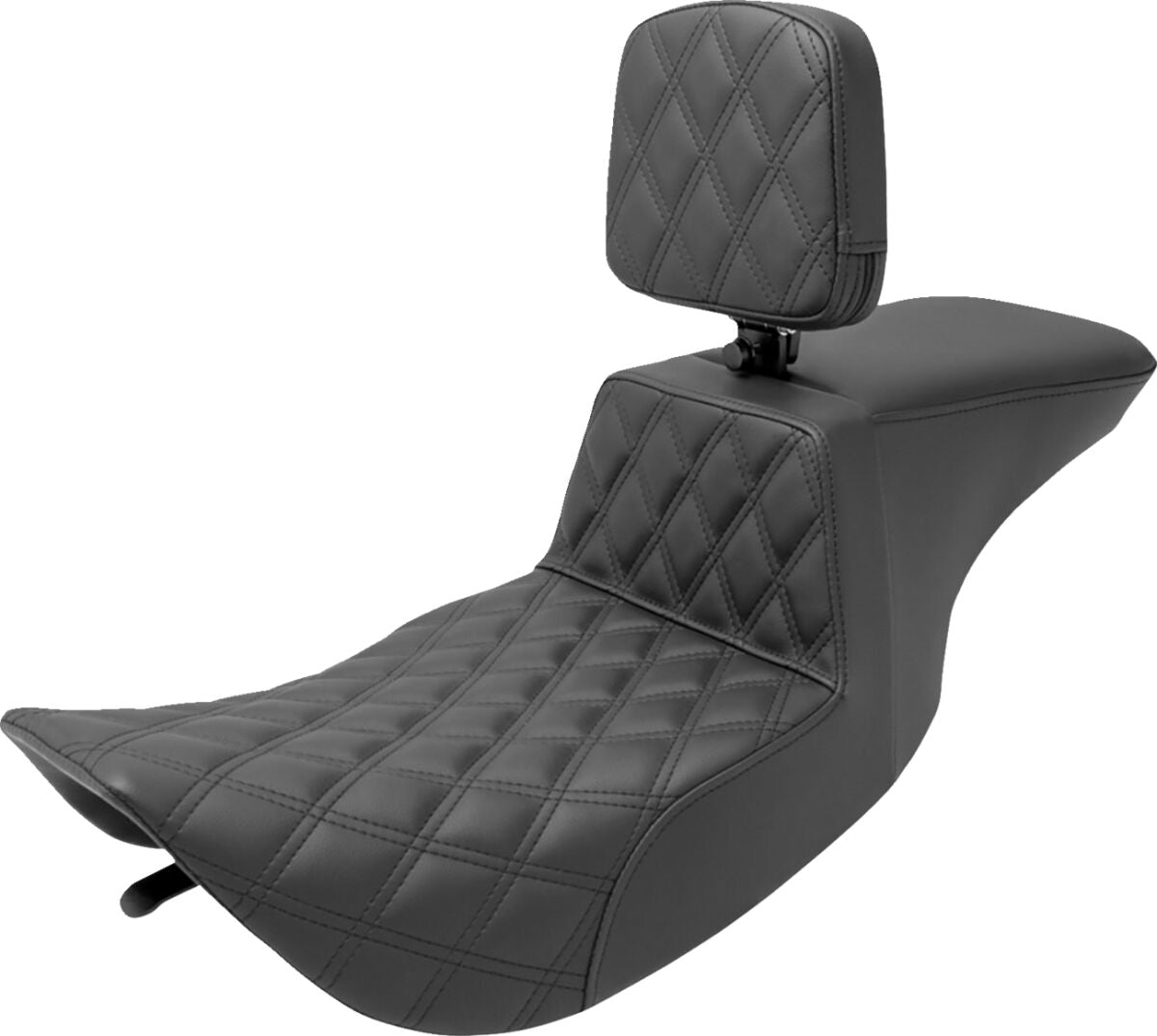 Tour Step-Up Front LS With Driver's Backrest Seat - 99-07 FLHR & 06-07 FLHX (Except FLHRS) Seat Saddlemen
