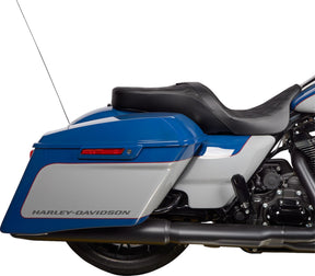 Drag Specialties Seats Seat Freedom Vinyl Double Diamond Black Stitch Flh 2009 2023 Seat Drag Specialties