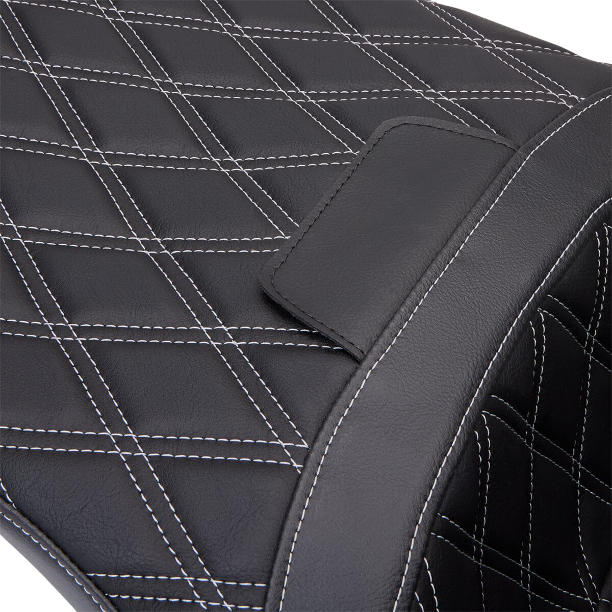 Drag Specialties Seats Seat Freedom Vinyl Double Diamond Silver Stitch Flh 2009 23 Seat Drag Specialties