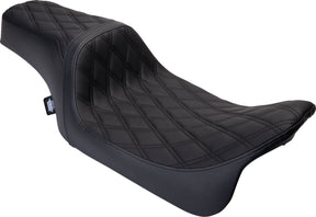 Drag Specialties Seats Seat Predator 1 Up Vinyl Double Diamond Black Flh 2008 2023 Seat Drag Specialties Seats