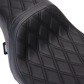Drag Specialties Seats Seat Predator 1 Up Vinyl Double Diamond Black Flh 2008 2023 Seat Drag Specialties Seats