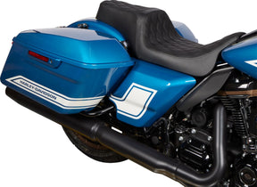 Drag Specialties Seats Seat Predator 1 Up Vinyl Double Diamond Black Flh 2008 2023 Seat Drag Specialties Seats