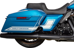 Drag Specialties Seats Seat Predator 1 Up Vinyl Double Diamond Silver Flh 2008 2023 Seat Drag Specialties