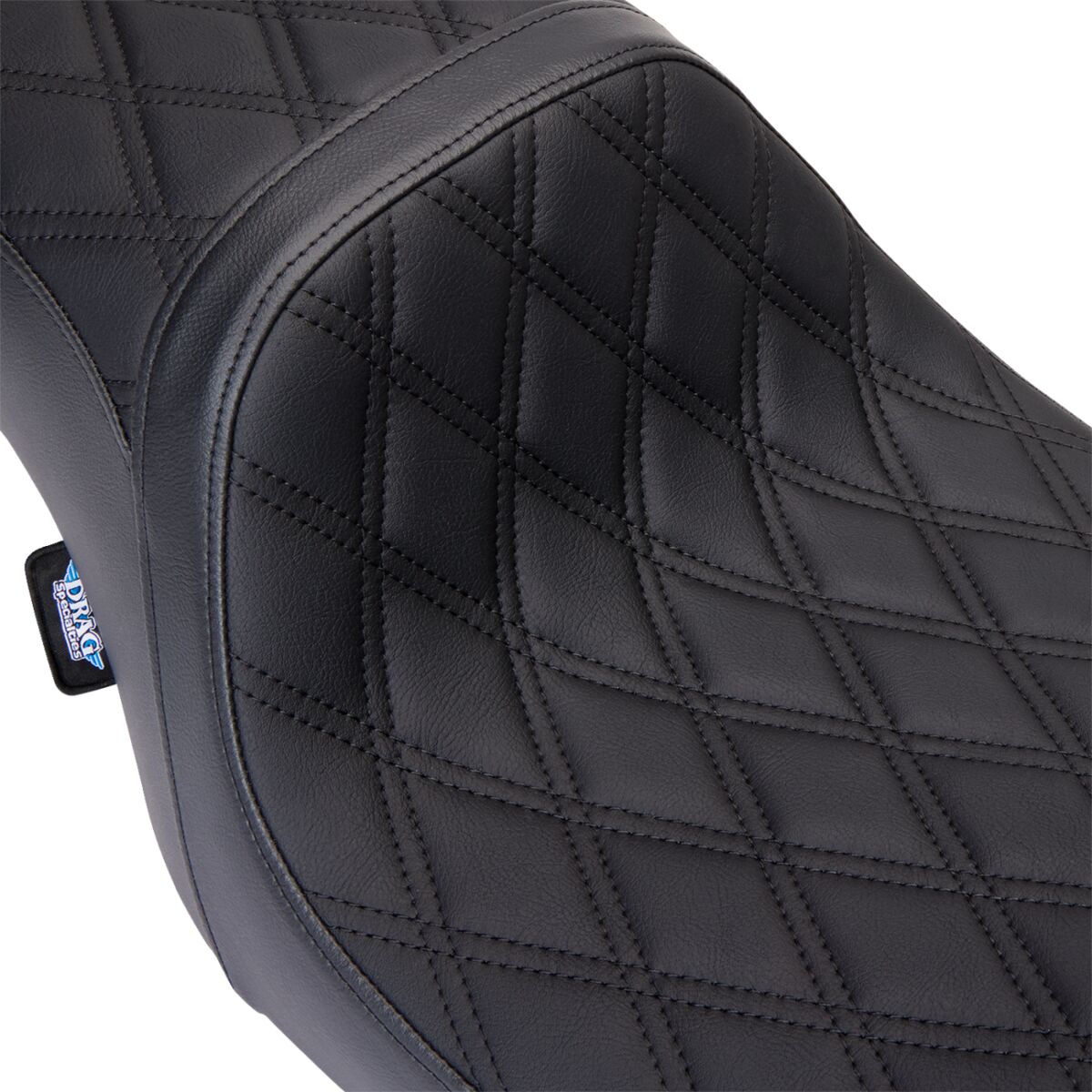 Drag Specialties Seats Seat Predator 2 Up Vinyl Dbl Diamond Blk Stitch Flh 2008 23 Seat Drag Specialties Seats