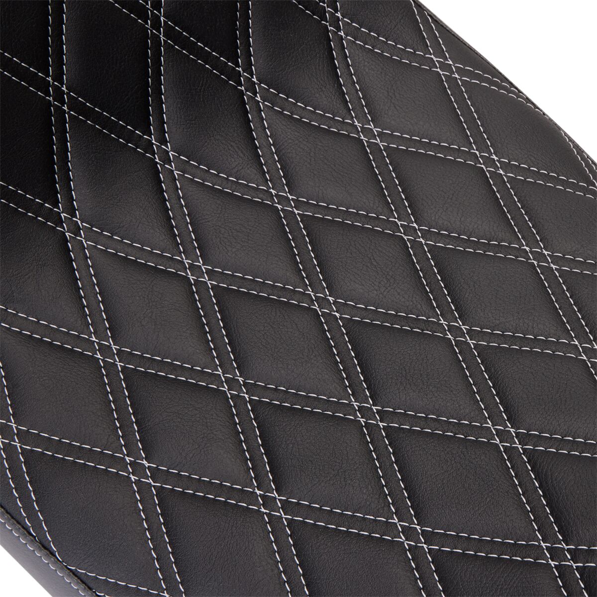 Drag Specialties Seats Seat Predator 2 Up Vinyl Dbl Diamond Slvr Stitch Flh 2008 23 Seat Drag Specialties