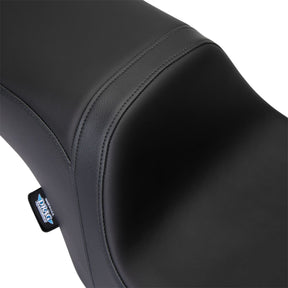 Drag Specialties Seats Predator 2 Up Seat Solar Leather Black Smooth Flh Seat Drag Specialties