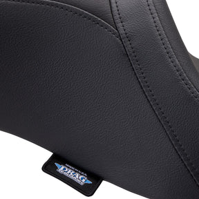 Drag Specialties Seats Seat Predator 2up W/Backrest Option Smooth Vinyl Flh 08 23 Seat Drag Specialties