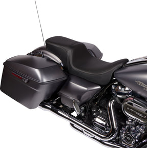 Drag Specialties Seats Seat Predator 2up W/Backrest Option Solar Leather Flh 08 23 Seat Drag Specialties