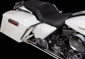 Drag Specialties Seats Seat Freedom Tour Bkdd W/Bk St SEATS-FOR HARLEY DRESSER/TOURI Drag Specialties