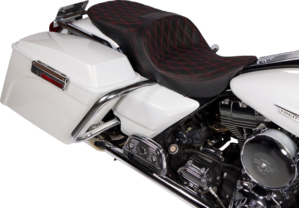 Drag Specialties Seats Seat Freedom Tour Bkdd W/Rd St SEATS-FOR HARLEY DRESSER/TOURI Drag Specialties
