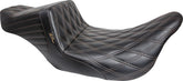 Le Pera Seat Tailwhip Dbl Diamond W/Ch SEATS-FOR HARLEY DRESSER/TOURI Le Pera