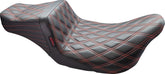 Le Pera Seat Tailwhip Dbl Diamond W/Re SEATS-FOR HARLEY DRESSER/TOURI Le Pera