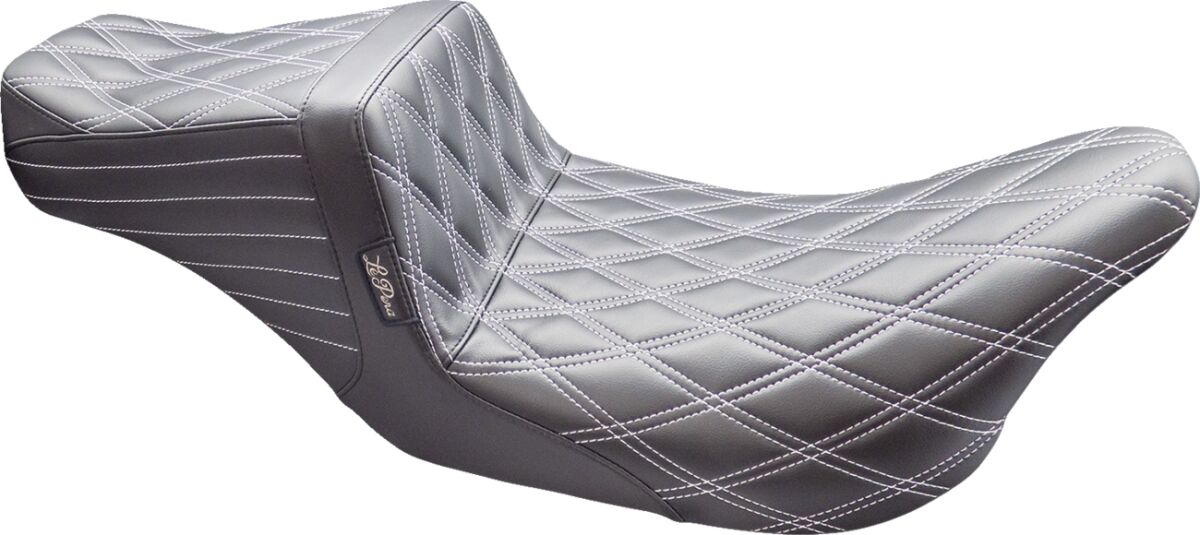 Le Pera Seat Tailwhip Dbl Diamond W/Ti SEATS-FOR HARLEY DRESSER/TOURI Le Pera