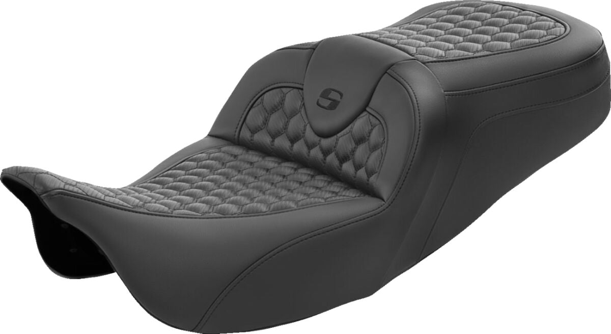 Roadsofa HC Seat, Black Stitch - 08-24 Touring Seat Saddlemen Default Title