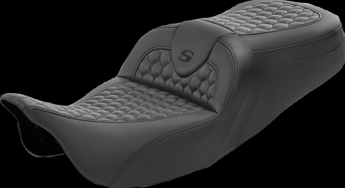 Saddlemen Roadsofa HC Seat, Black Stitch - 08-24 Touring Seat Saddlemen