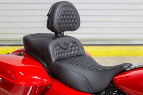 Saddlemen Roadsofa HC Heated Extended Reach With Driver's Backrest Seat - 08-24 Touring Seat Saddlemen