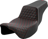 Step Up Hc Extended Reach Seat, Red Stitch - 08-24 Touring Seat Saddlemen Default Title