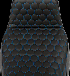 Saddlemen Step Up Hc Extended Reach Seat, Blue Stitch - 08-24 Touring Seat Saddlemen