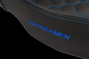 Saddlemen Step Up Hc Extended Reach Seat, Blue Stitch - 08-24 Touring Seat Saddlemen