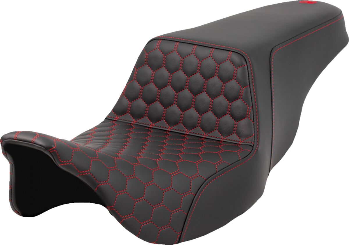 Step Up Hc Seat, Red Stitch - 08-24 Touring Seat Saddlemen Default Title