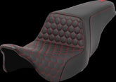 Saddlemen Step Up Hc Seat, Red Stitch - 08-24 Touring Seat Saddlemen