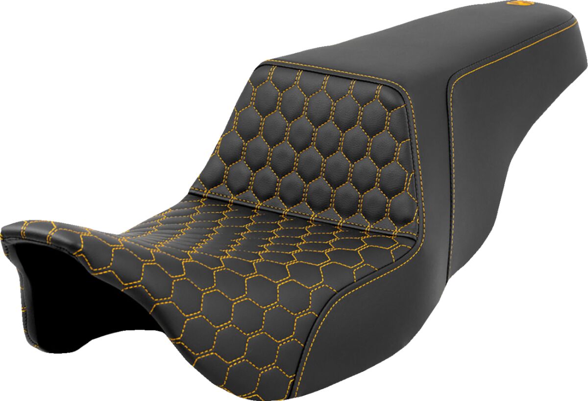 Step Up Hc Seat, Gold Stitch - 08-24 Touring Seat Saddlemen Default Title