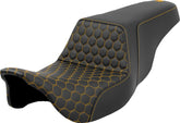 Step Up Hc Seat, Gold Stitch - 08-24 Touring Seat Saddlemen Default Title