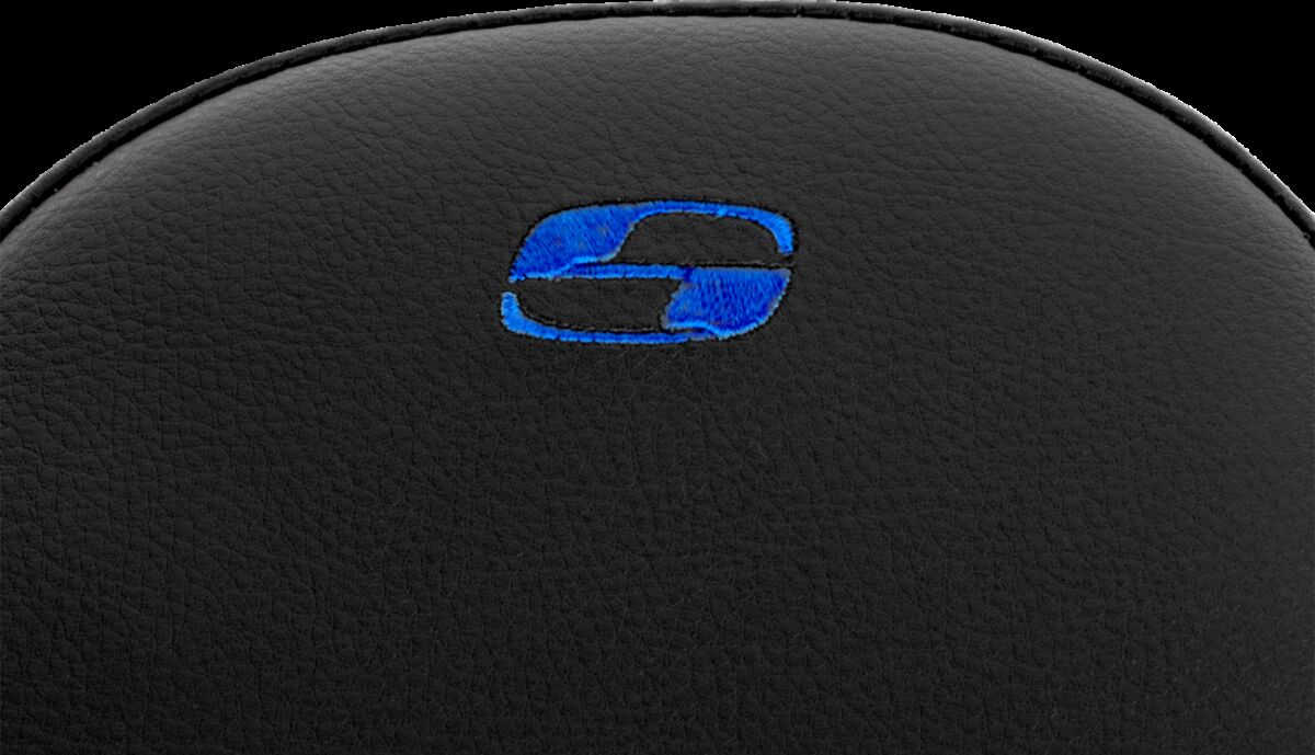 Saddlemen Step Up Front LS Seat, Blue Stitch - 08-24 Touring Seat Saddlemen