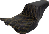 Step Up Front LS Seat, Gold Stitch - 08-24 Touring Seat Saddlemen Default Title