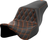 Step Up Front LS Seat, Orange Stitch - 08-24 Touring Seat Saddlemen Default Title