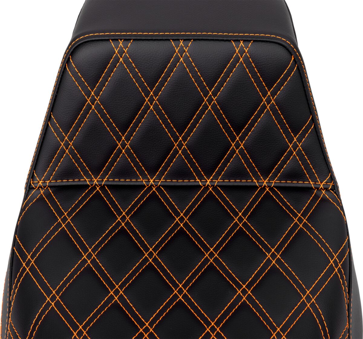Step Up Front LS Seat, Orange Stitch - 08-24 Touring Seat Saddlemen