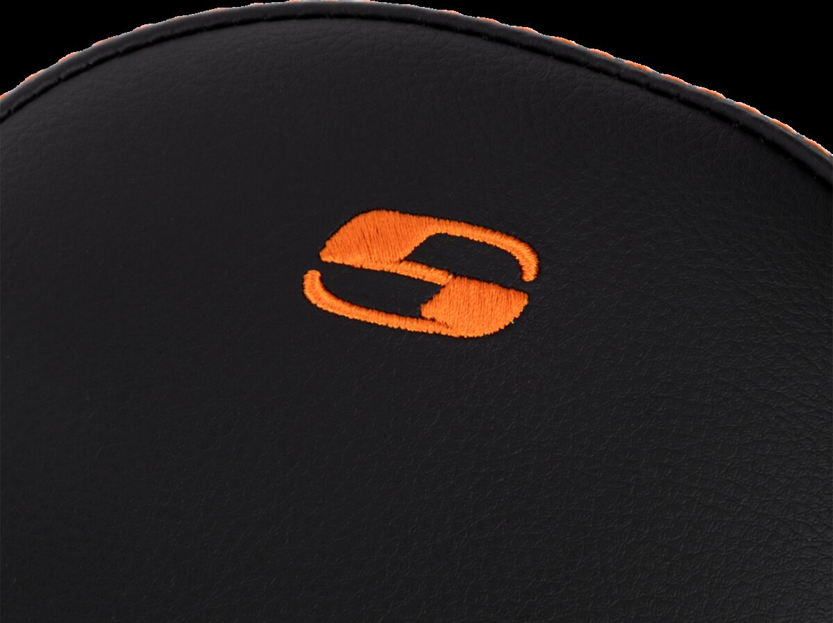 Saddlemen Step Up Front LS Seat, Orange Stitch - 08-24 Touring Seat Saddlemen