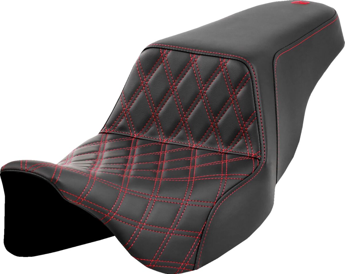 Step Up Front LS Seat, Red Stitch - 08-24 Touring Seat Saddlemen Default Title