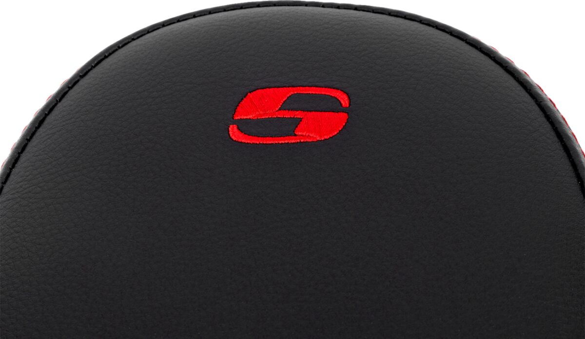 Step Up Front LS Seat, Red Stitch - 08-24 Touring Seat Saddlemen