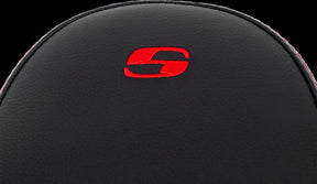 Saddlemen Step Up Front LS Seat, Red Stitch - 08-24 Touring Seat Saddlemen