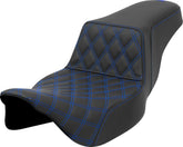 Step Up Front LS Extended Reach Seat, Blue Stitch - 08-23 Touring Seat Saddlemen Default Title
