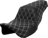 Step Up LS Seat, White Stitch - 08-23 Touring Seat Saddlemen Default Title