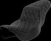 Saddlemen Step Up LS Extended Reach Seat, Gray Stitch - 08-23 Touring Seat Saddlemen