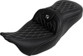 Roadsofa LS With Driver's Backrest Seat, Silver Stitch - 08-23 Touring Seat Saddlemen Default Title