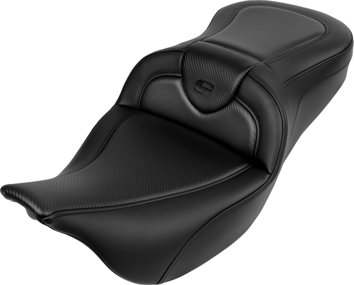 Roadsofa CF Seat, Black Stitch - 08-19 Touring Seat Saddlemen Default Title