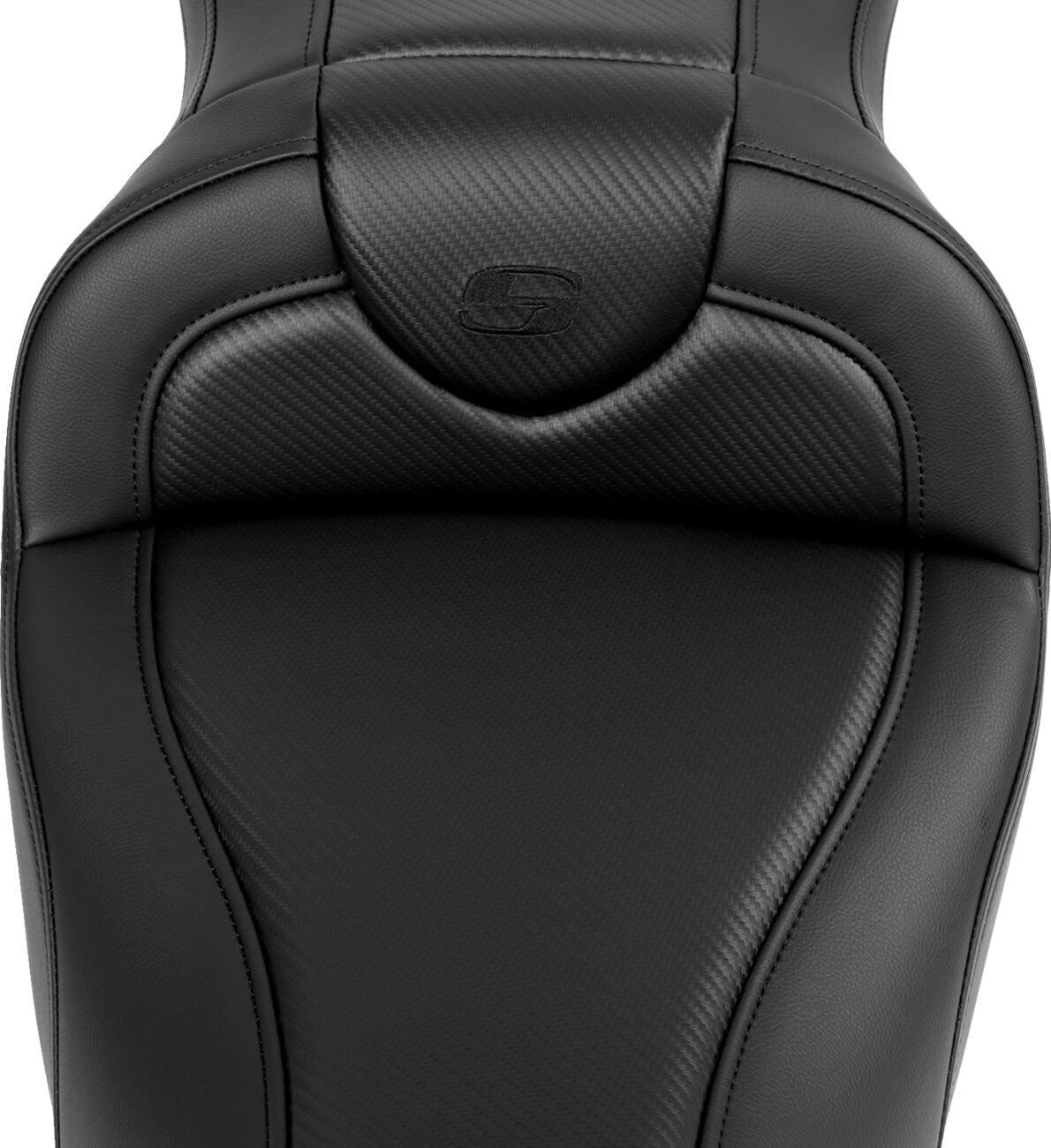 Roadsofa CF Seat, Black Stitch - 08-19 Touring Seat Saddlemen