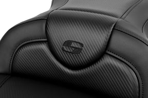 Roadsofa CF Seat, Black Stitch - 08-19 Touring Seat Saddlemen