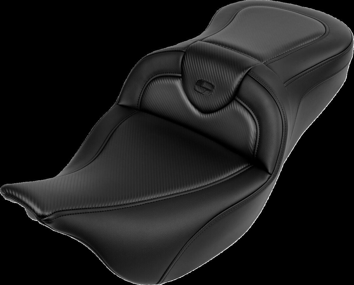 Saddlemen Roadsofa CF Seat, Black Stitch - 08-19 Touring Seat Saddlemen