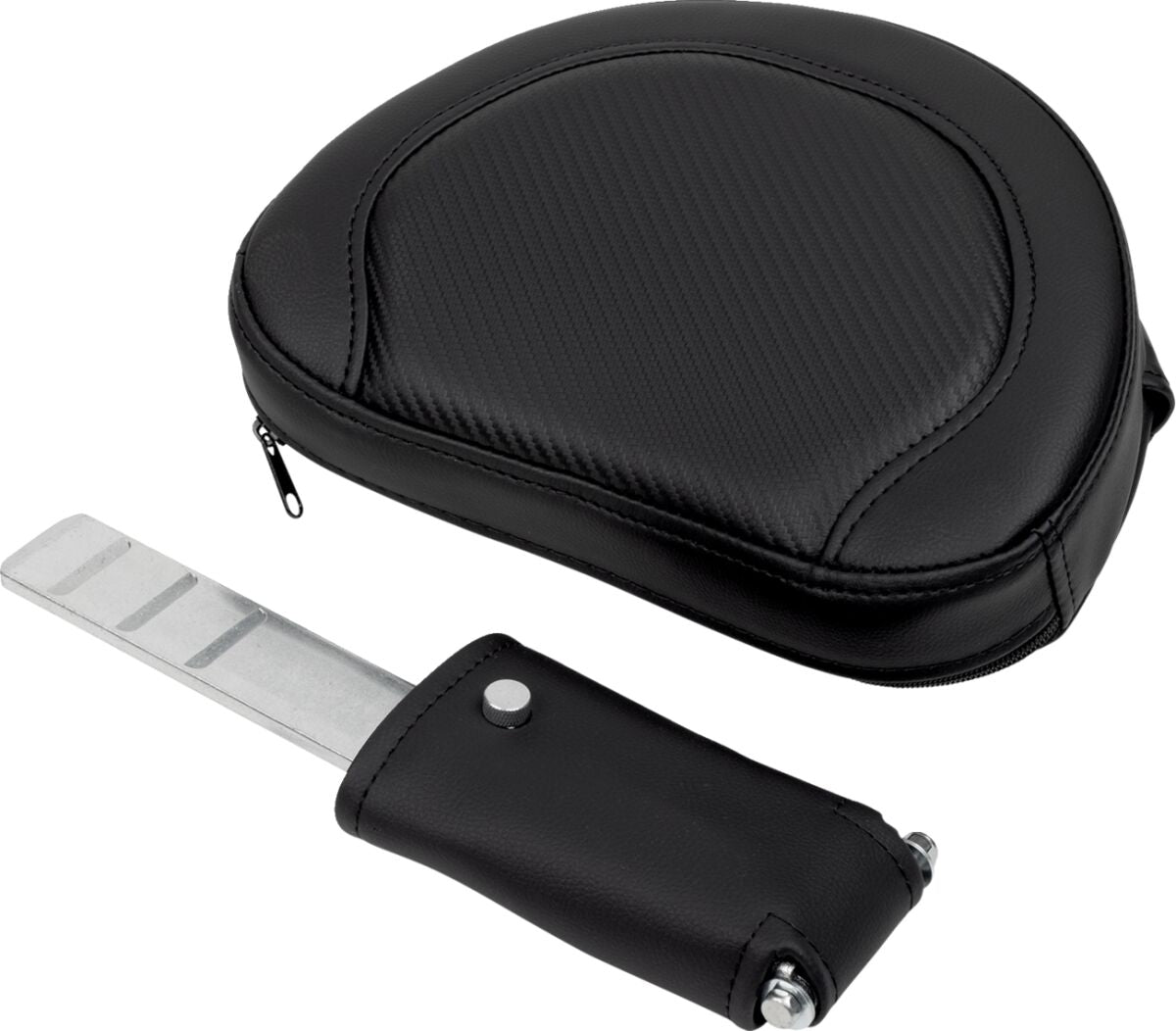 Roadsofa CF Extended Reach With Driver's Backrest Seat, Black Stitch - 08-19 Touring Seat Saddlemen